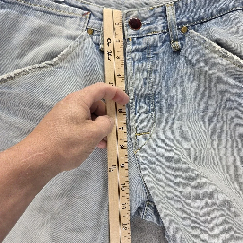 VTG Levis Engineered Jeans Mens Blue Twisted Flap Pockets Altered Hem Fits 32x30